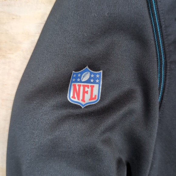 Nike NFL On Field Dri Fit Carolina Panthers Hoodie Sweatshirt Men's Size S Black - Picture 2 of 13